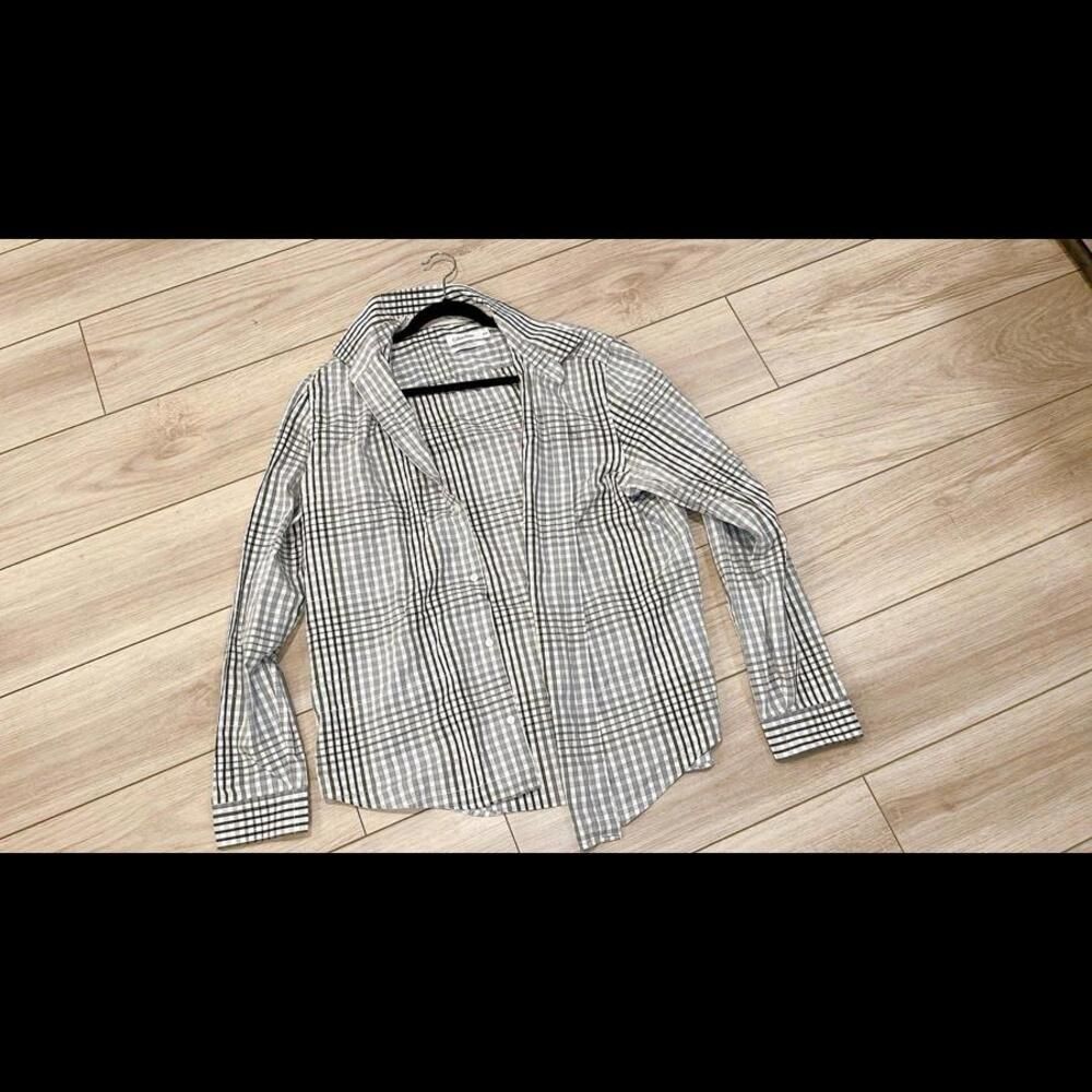 Calvin Klein checkered buttonup dress shirt